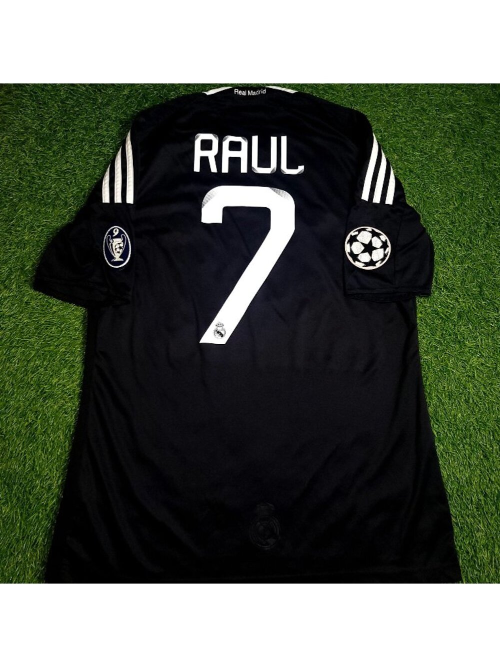 Raul Real Madrid 2008 2009 UEFA Third Soccer Jersey M SKU# 685420